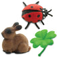 Safari Ltd. Good Luck Minis Lucky Fun Pack - 8 Mini Figurines of Frog, Ladybug, Waving Cat, Dragon, Buddha, Elephant, Rabbit, Four-Leaf Clover