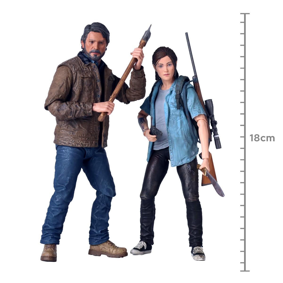 NECA - The Last of US 2 Pack of Two 7” Scale Action Figures - Ultimate 2 Pack Joel & Ellie