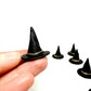 1/12 Scale Black Witch Hats for Dollhouse Miniatures, Halloween Décor, Cupcake Decorations 5Pcs
