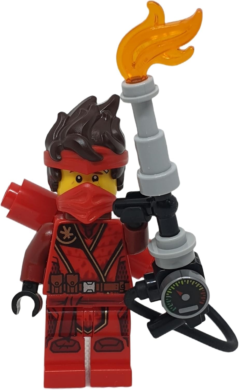LEGO Ninjago: Kai The Island Minifigure with Flamethrower Torch and Tile