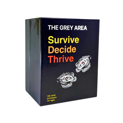 fa9eel The Grey Area Card Game - 150 Decision Making and Survival Questions for Adults, Teens, and Couples - Fun Party Game & Conversation Starter