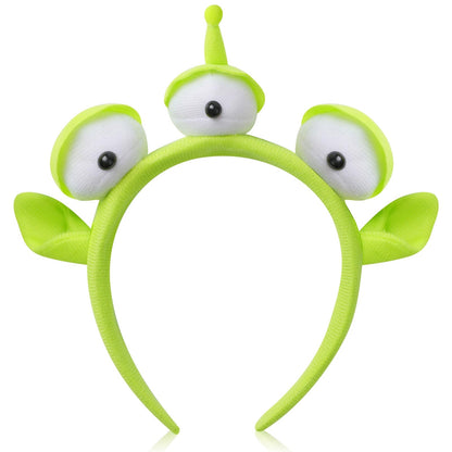 Pumnao Three-eyed Alien Monster Toy Headband Cute Plush Headband Headwear for Themed Party(1 Pcs)