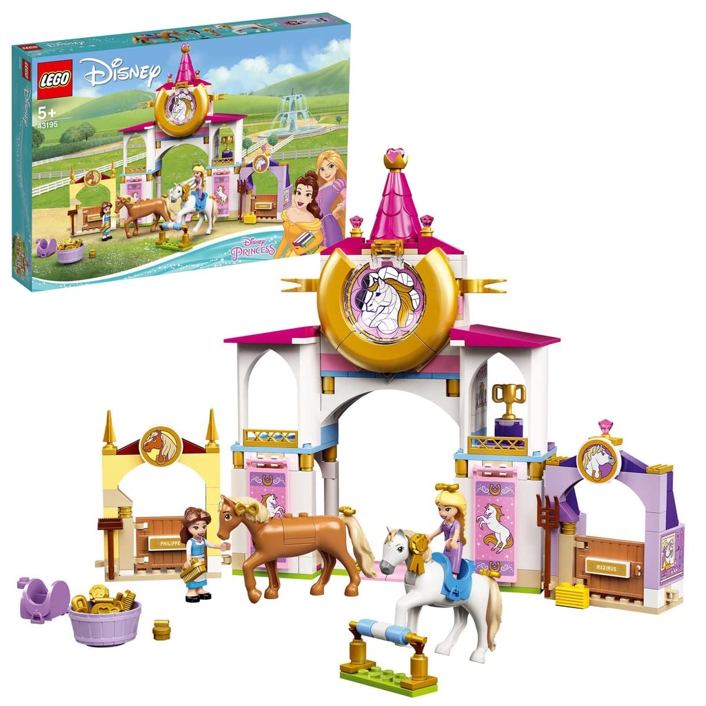 LEGO Disney Belle and Rapunzel’s Royal Stables 43195 Building Kit; Great for Inspiring Imaginative, Creative Play (239 Pieces)