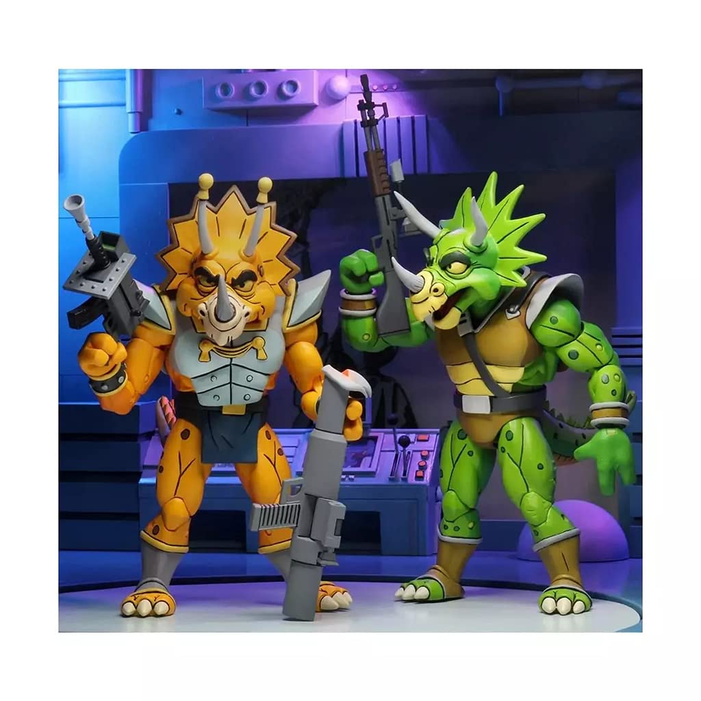 NECA - Teenage Mutant Ninja Turtles (1987 Cartoon) - 7” Scale Action Figure - Captain Zarax and Zork 2 Pack