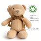 100% Organic Cotton Velour Teddy Bear for Baby Boy & Girl, Toddler Kids | GOTS Certified Eco-Friendly Clothes | Luxury Soft, Breathable & Comfortable