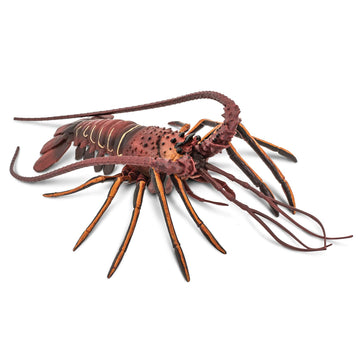 Safari Ltd. Spiny Lobster Figurine - Hand-Painted, Lifelike Model Figure 12.5" - Fun Educational Marine Animal Toy for Boys, Girls & Kids Ages 3+