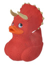 Wild Republic Rubber Duck Triceratops - 4"