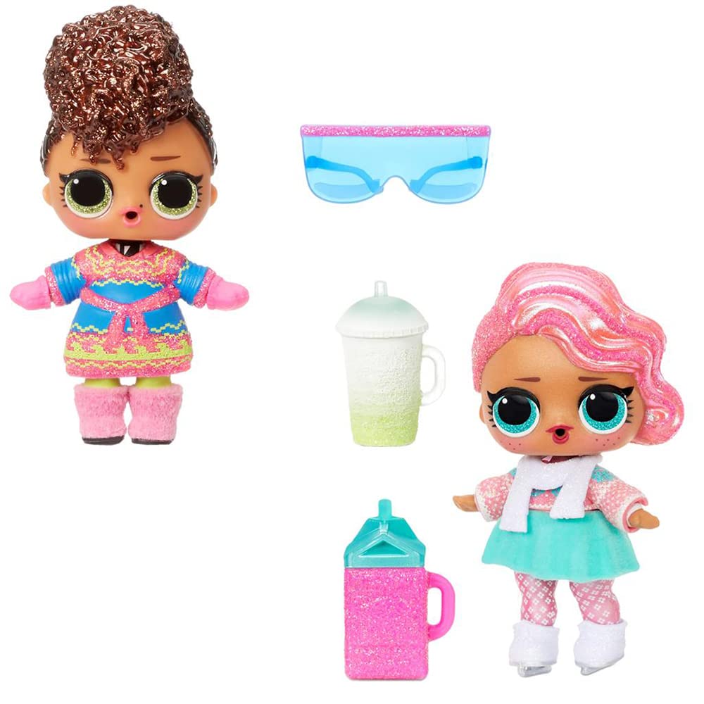 L.O.L. Surprise! Winter Chill Dolls with 8 Surprises Including Collectible Doll with Winter Fashion Outfits, Accessories, Holiday Ornament Ball - Gift