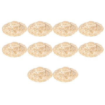 Straw Hat Mini Hat Mini Hat Mexican Hat 10pcs Mini s Craft Doll s Ornaments for DIY Craft 8cm Mexican Hats Sombrero Mini Sombrero Hats Mini Sombrero