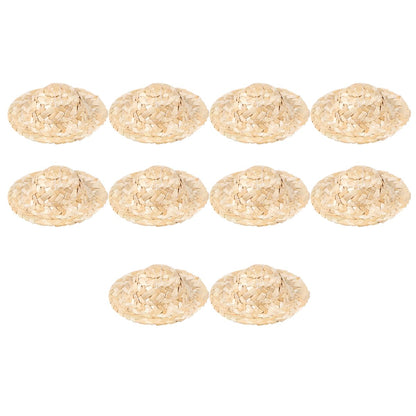 Straw Hat Mini Hat Mini Hat Mexican Hat 10pcs Mini s Craft Doll s Ornaments for DIY Craft 8cm Mexican Hats Sombrero Mini Sombrero Hats Mini Sombrero