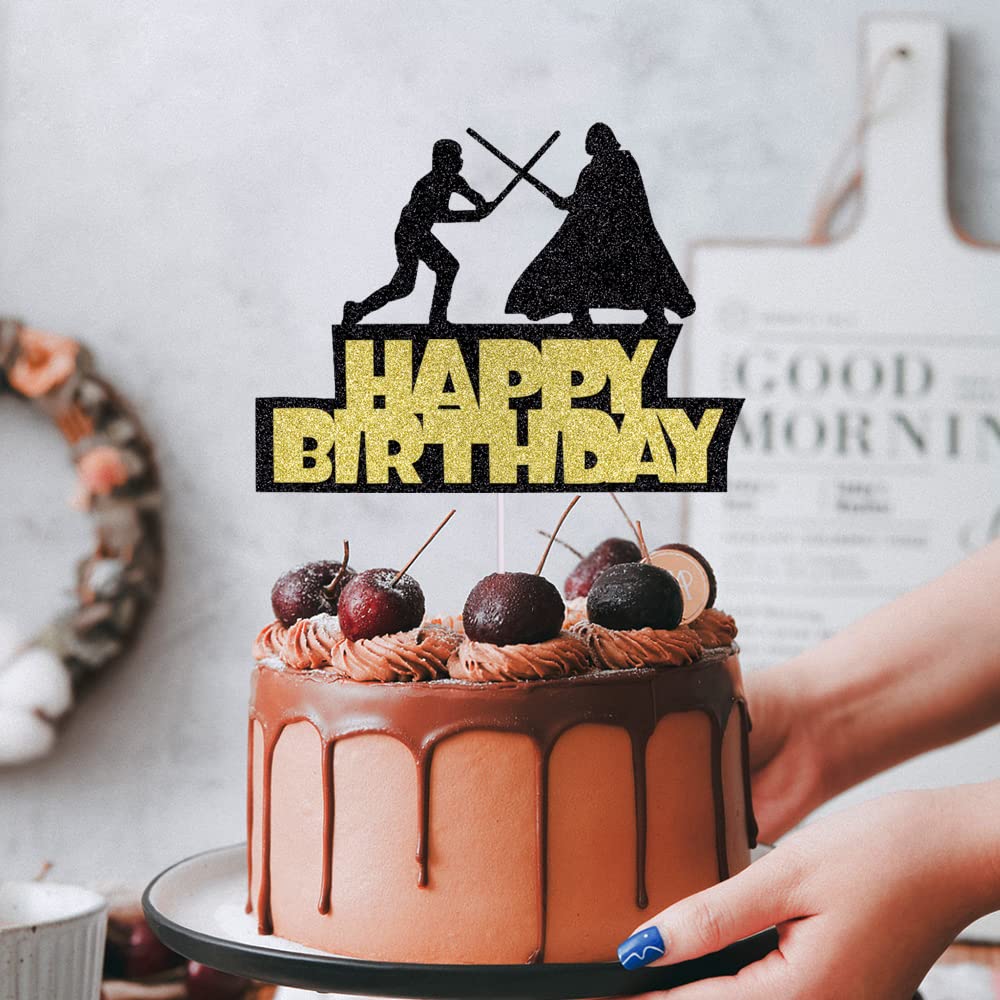 Alien War Cake Top hat Decoration Children Birthday Party Decoration