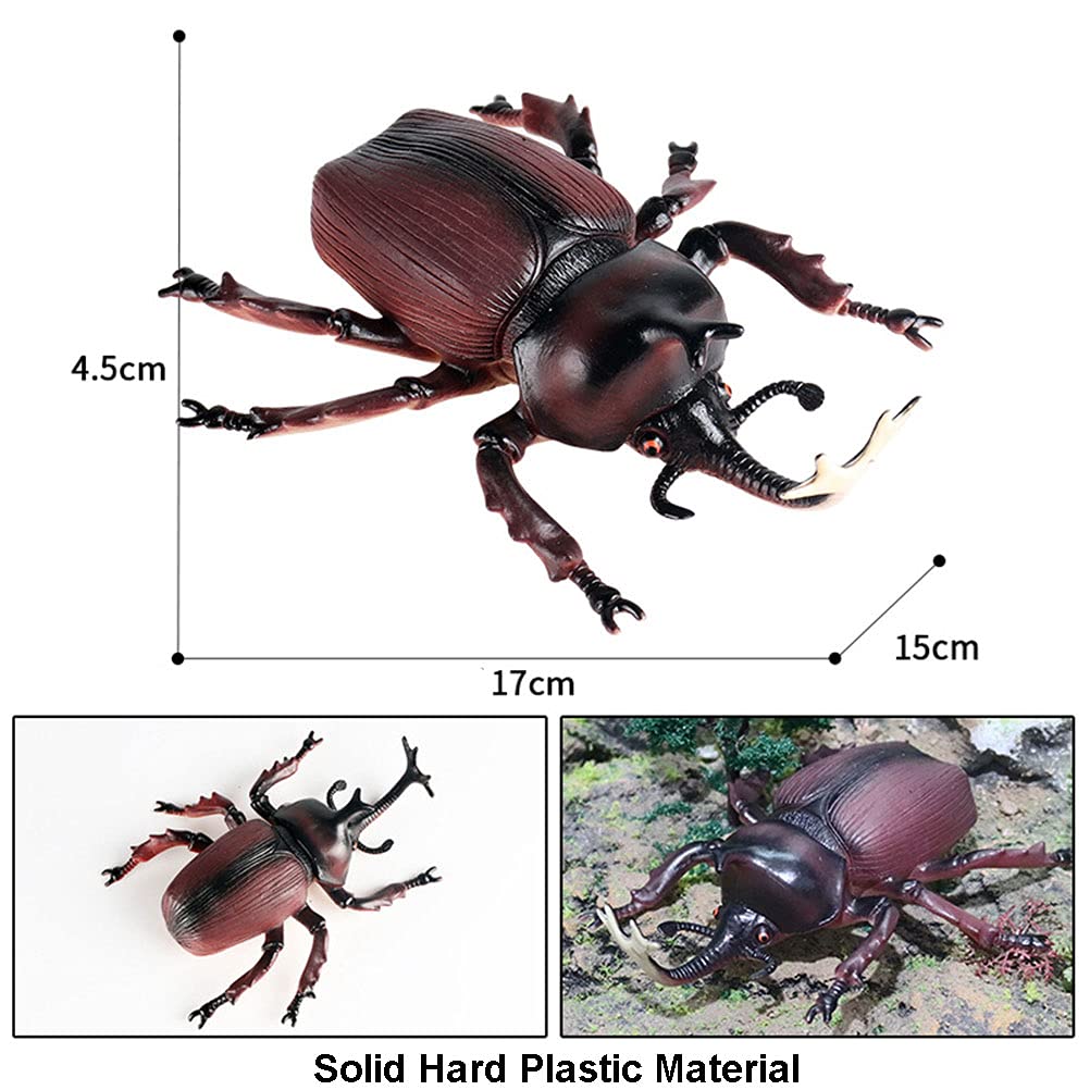 JOKFEICE Animal Figures Realistic Plastic Unicorn Beetle Animal Action Model Science Project, Learning Educational Toys, Birthday Gift, Cake Topper