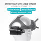 BTG Battery Clip with Cable Winder for DJI FPV Goggles V2 / DJI Avata Drone Goggles 2 Accessories