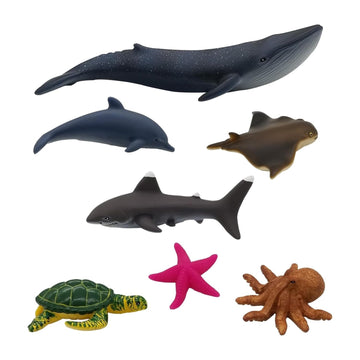 Get Ready Kids Ocean Animal Playset - 7 Sea Creature Toys for Kids