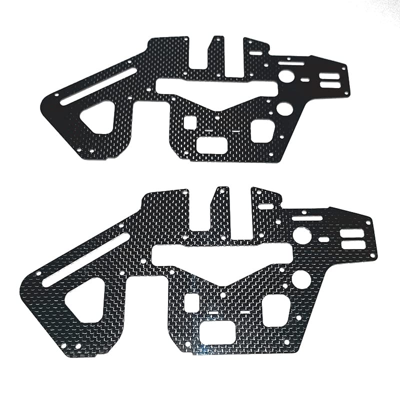 STASRC 2Pcs 450 PRO DFC Helicopter Main Frame Carbon Fiber Plate for trex Align 450 kit