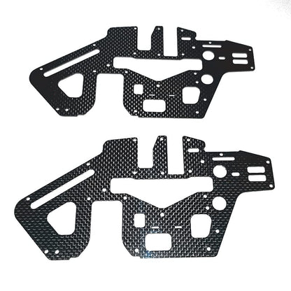 STASRC 2Pcs 450 PRO DFC Helicopter Main Frame Carbon Fiber Plate for trex Align 450 kit