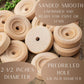 Unfinished Wood Wheels by Factory Direct Craft - Pack of 20 Mini Wooden Wheels for DIY Woodworker Crafts Model Cars Trains (Size: 2-1/2 inch Diameter)