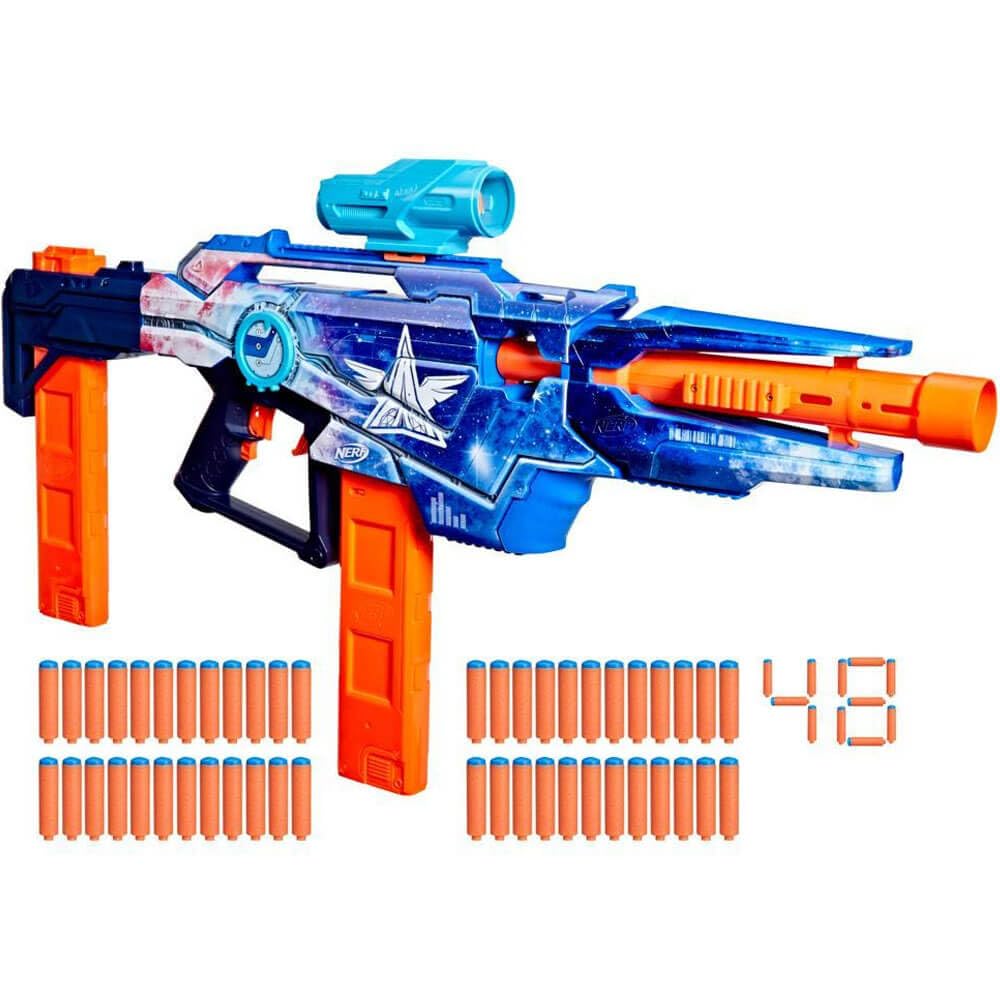 Nerf Loadout Galactic Commander Motorized Blaster, 3 Firing Modes, 3 Attachment Accessories, 48 Nerf N1 Darts, Kids Toys & Gifts, Ages 8+