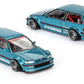 True Scale Miniatures Model Car Compatible with Honda Civic (EF) Kaido Works V1 Tahitian Green Limited Edition 1/64 Diecast Model Car Kaido House