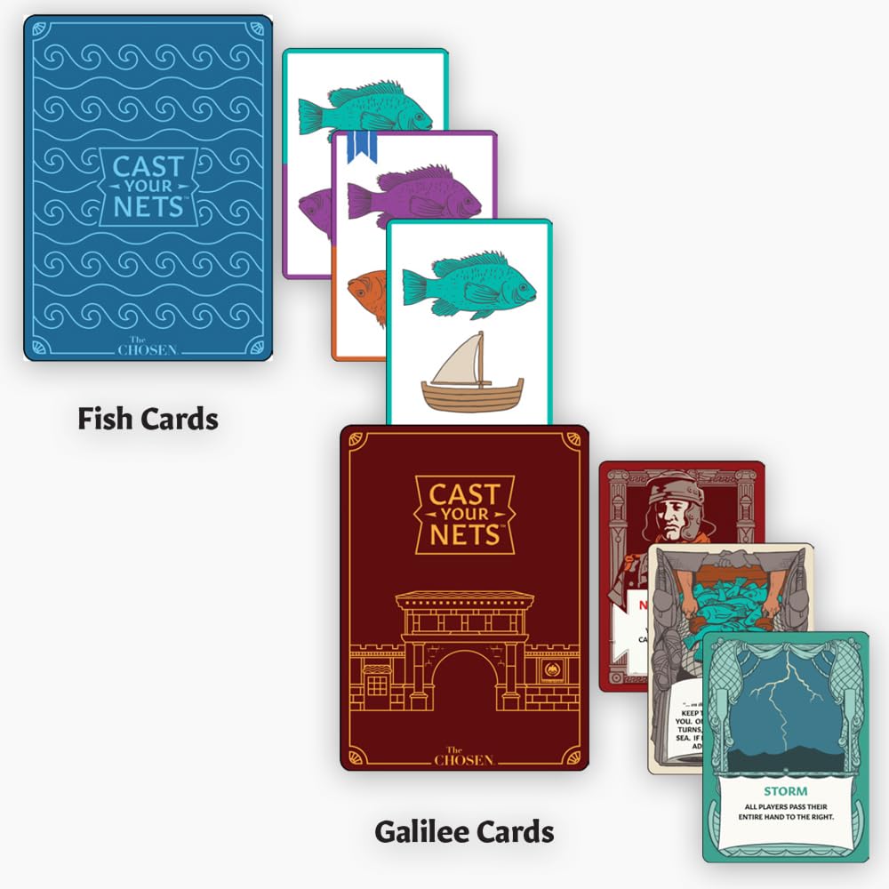 The Chosen Cast Your Nets Card Game - Exciting Christian Game Inspired, Family Fun and Faith for Ages 8+