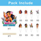 25 Pcs Cake Topper and Cupcake Toppers Set Birthday Party Supplies for Moanana Birthday Decorations