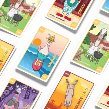 Dueling Llamas Expansion | Expansion Pack Add-On for The Original Dueling Llamas Card Game | 48 New Cards with Additional Characters and Expanded