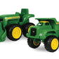 TOMY John Deere Vehicle Set - Includes Dump Truck Toy and Tractor Toy with Loader - Kids Outdoor Toys - Kids Construction and Sandbox Toys - 6 Inches