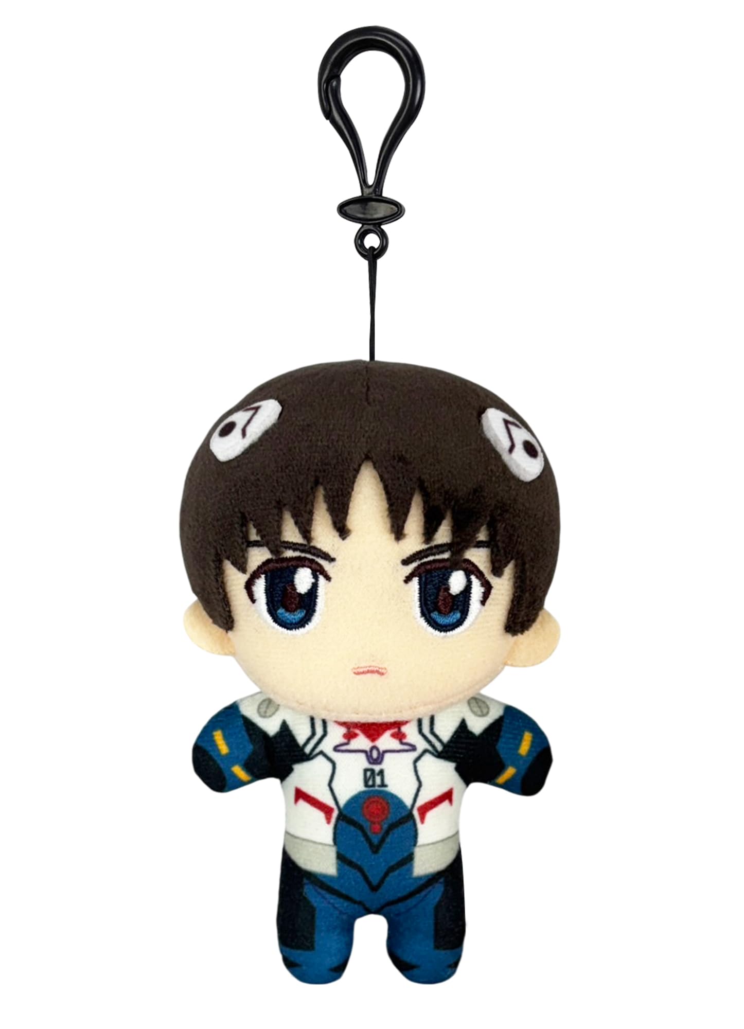 Great Eastern Entertainment Evangelion New Movie - Shinji Ikari (Plug Suit) Mini Plush Plush w/Hook Clip 4.5"
