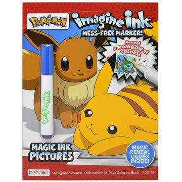 Pokemon Imagine Ink Magic Coloring Book | Party Favors With Marker Mess Free Activity Book for Kids | Ideal Gifts for All Ages, Boys & Girls
