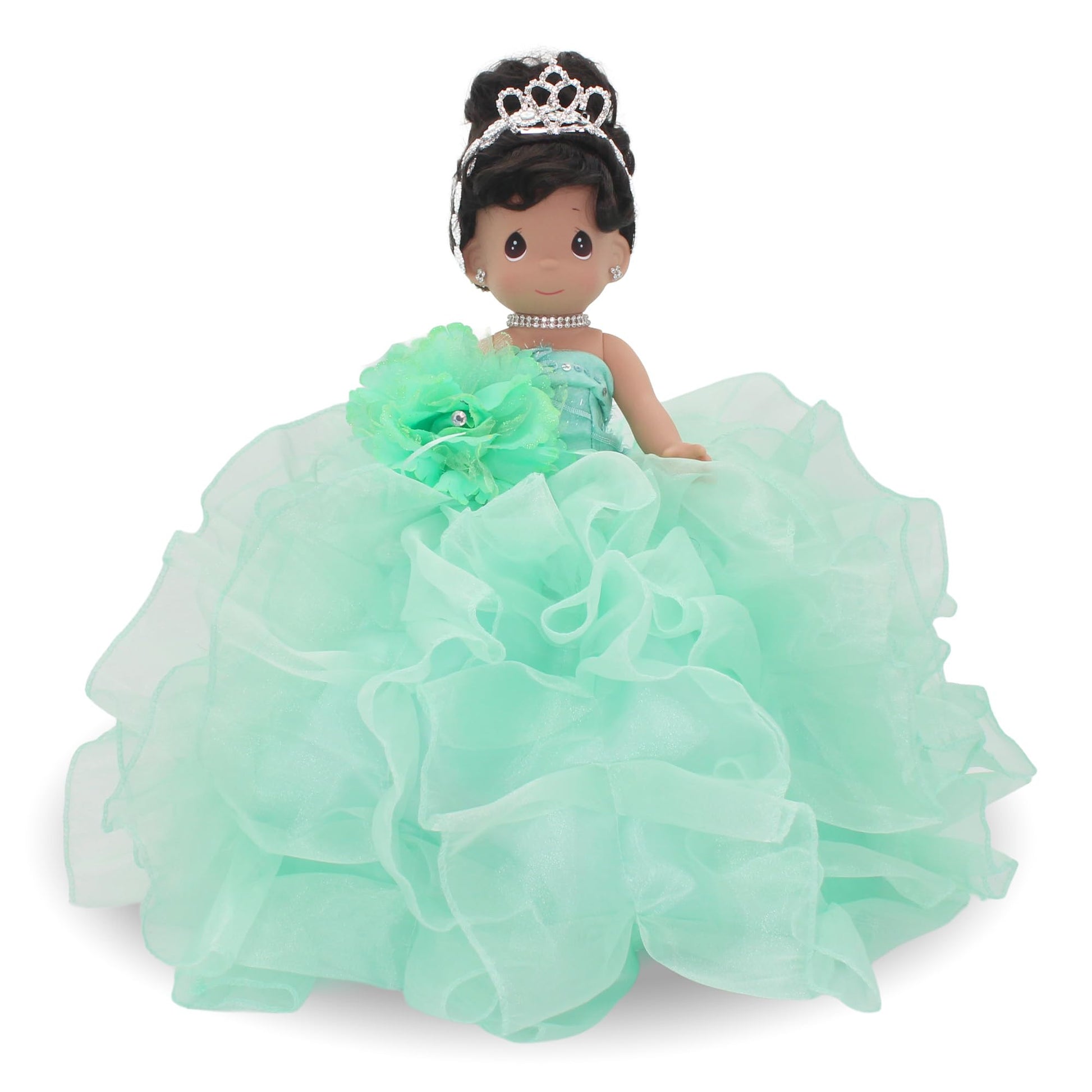 KINNEX COLLECTIONS SINCE 1997 17" Quinceañera Centerpiece Doll - Ruffled Gown, Mis Quince Años Table Decoration & Keepsake ARC8421-25R (Mint)
