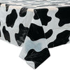 Fun Express Cow Print Plastic Tablecloth