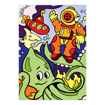 Royal & Langnickel Junior Mini Paint By Number Kit: 5x7 Underwater Diving/My First