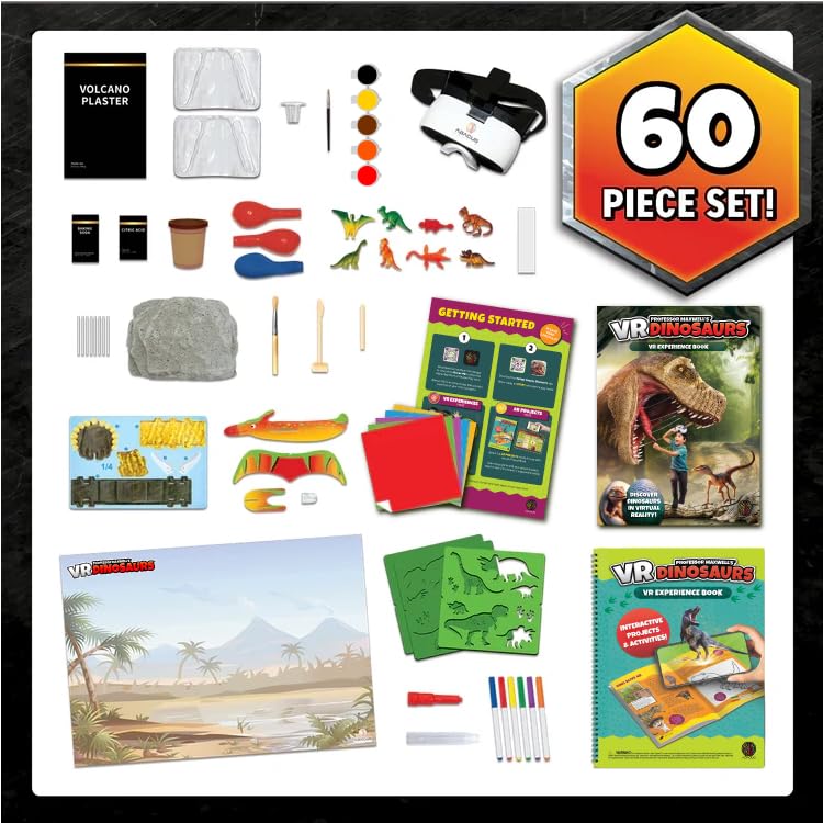 Abacus Brands Professor Maxwell's VR Dinosaurs - Kids Science Kit Ages 7+