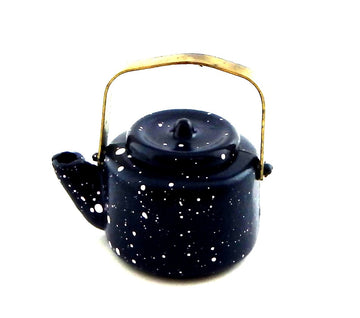 Dolls House Miniature Kitchen Accessory Blue Kettle 397