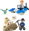 LEGO Jurassic World: Owen Grady Minifigure with Swamp Speeder and Alan Grant with Dino Bones