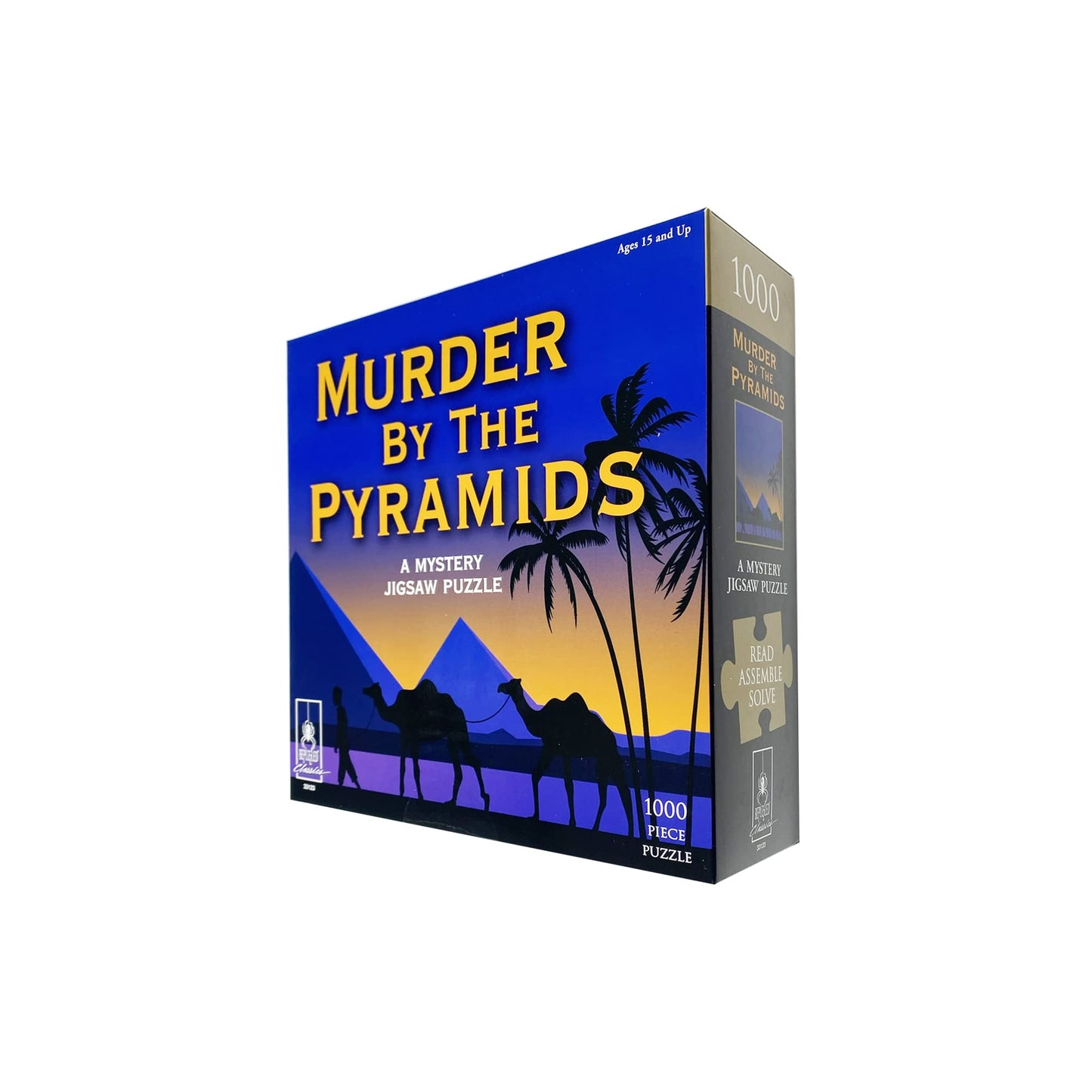 Murder by the Pyramids 1000-Pc Murder Mystery Jigsaw Puzzle Adults Ages 15+