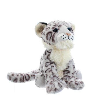 The Petting Zoo Snow Leopard Stuffed Animal, Gifts for Kids, Wild Onez Zoo Animals, Snow Leopard Plush Toy 12 inches