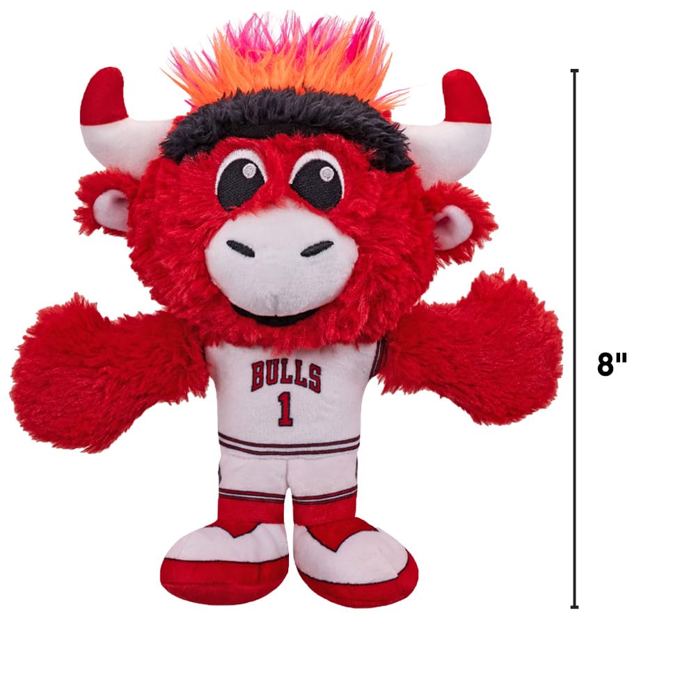 Bleacher Creatures Chicago Bulls Benny Mascot 8" Kuricha Sitting Plushees- Soft Chibi Inspired Mascot