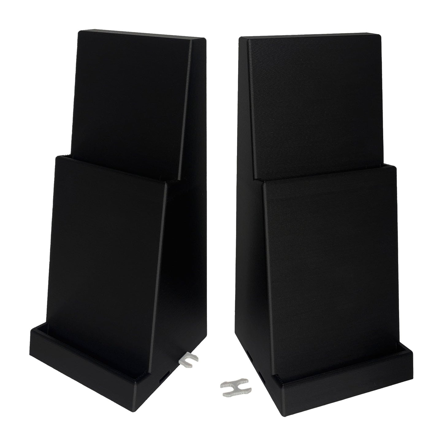 EnderToys Graded Card Display Stand (2 Pack) (2 Tier) (Black) - Compatible with PSA, Beckett, and CGC