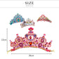 DJECO - DIY Like A Princess Crown Craft Kit - Create Your Own Mosaic Tiara - Fosters Creativity - Mess-Free Crafting - Includes Four Tiaras - Children