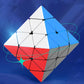 AMAZA Pyramid Speed Cube QiYi Toys 3X3 Speed Cube Stickless Triangle Magic Cube Puzzle Toy Colorful