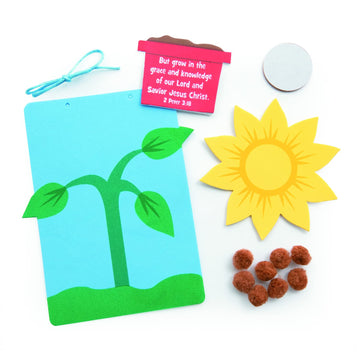 Fun Express Grow with Jesus Sunflower CK - Craft Kits - 12 Pieces