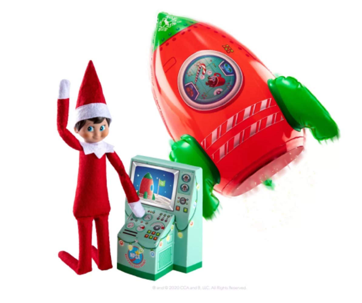 The Elf on the Shelf Exclusive 2020 4 Piece Clausmonaut Space Mission Rocket (Elf not included)