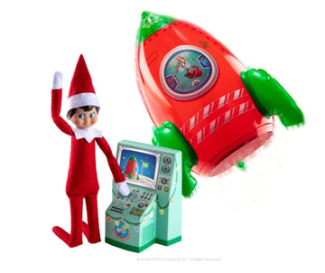 The Elf on the Shelf Exclusive 2020 4 Piece Clausmonaut Space Mission Rocket (Elf not included)