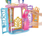 Barbie Dreamtopia Rainbow Cove Castle, Portable Playset with Handle, Puppy Figure, Transforming Features & 10+ Accessories