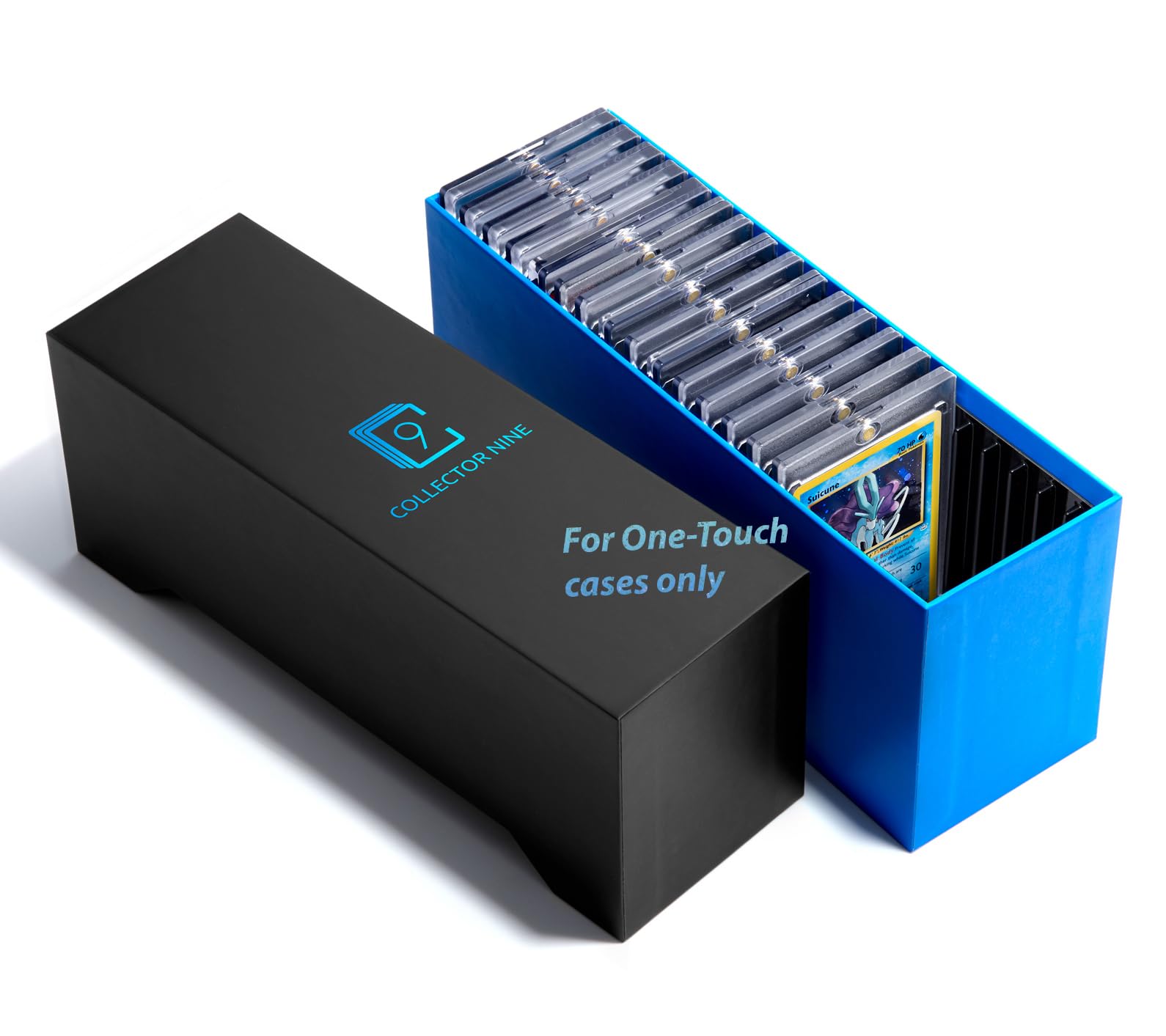 Collector Nine Storage Case for One-Touch Magnetic Card Holders w/Slots Option | Trading Card Box (Slots)