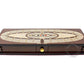 House of Cribbage - Continuous Cribbage Board/Box Inlaid in Wenge Wood/Maple : 4 Track - Sliding Lids, Drawer & Metal Pegs with Score Marking Fields