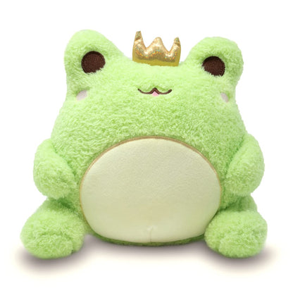 Cuddle Barn PlushGoals Wawa The Prince - Frog Plush with Shiny Crown - 9 in