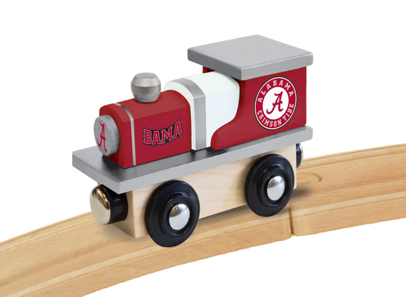 MasterPieces NCAA Alabama Crimson Tide, Real Wood Toy Train Engine, For Ages 3+