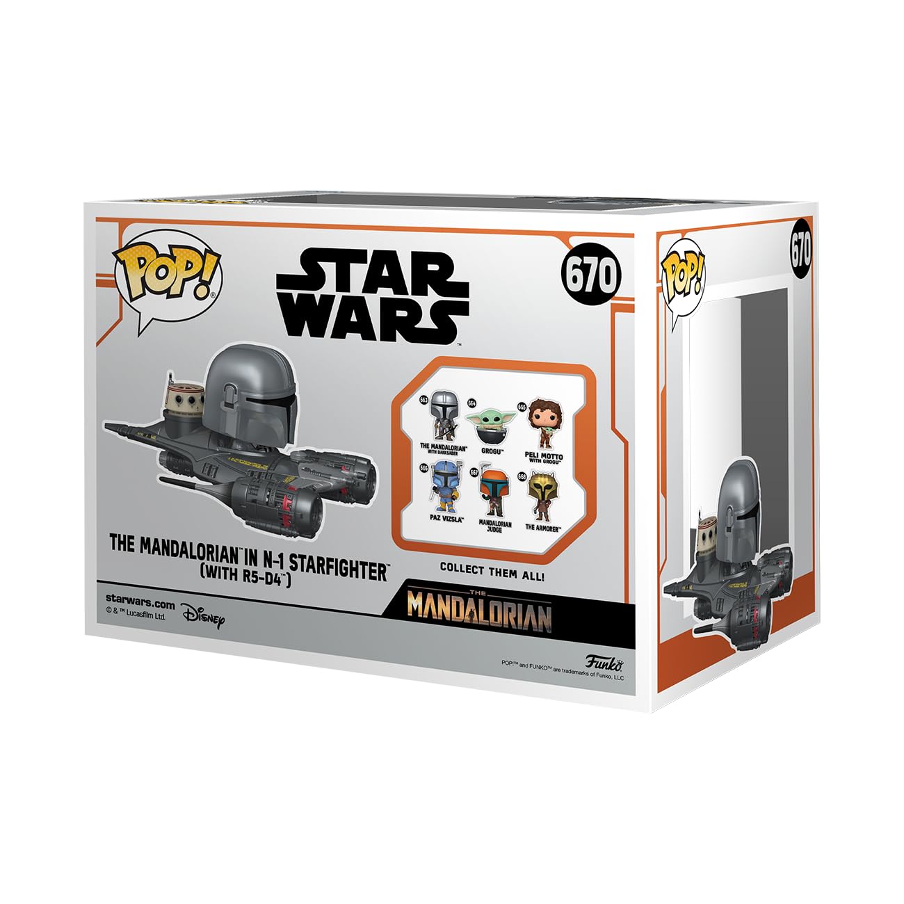 Funko POP! Rides: Star Wars: The Mandalorian - Mandalorian in N1 Starfighter - Collectable Vinyl Figure - Gift Idea - Official Merchandise - for Kids